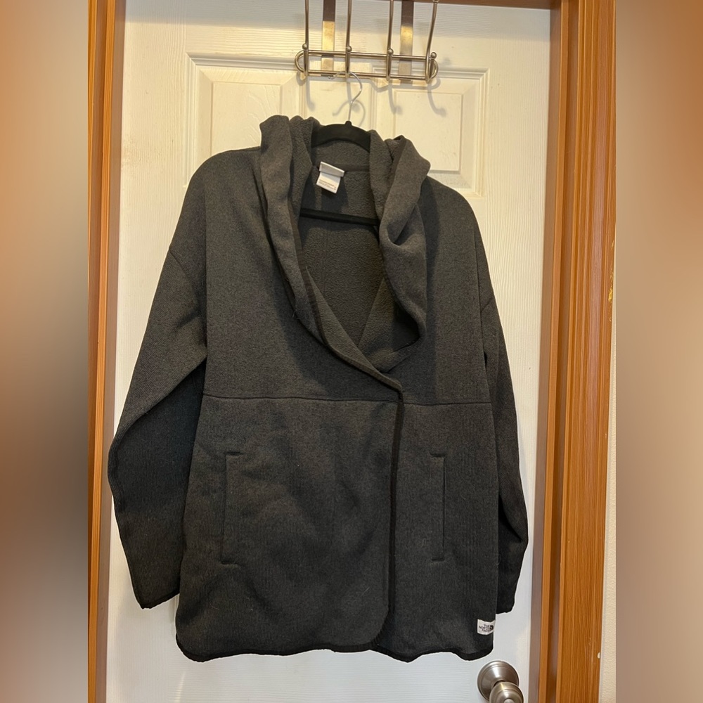 The North Face hooded sweater coat